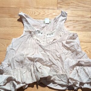 Set of two White/Cream Tank Tops